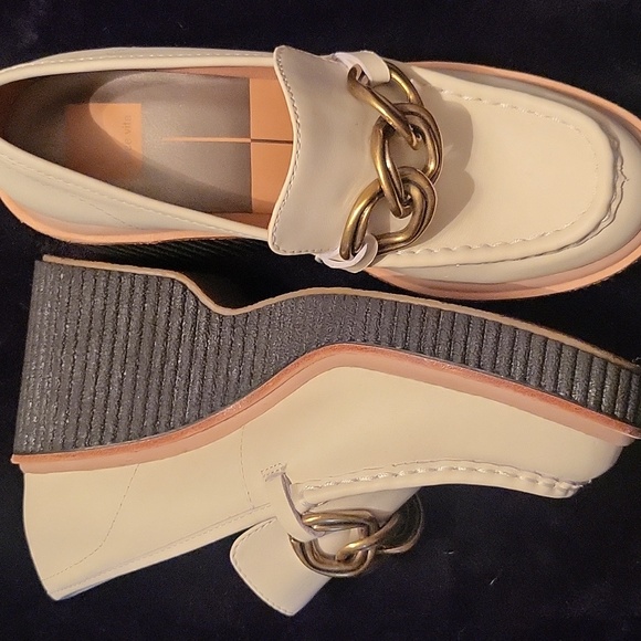 Dolce Vita White Loafers - Picture 2 of 4